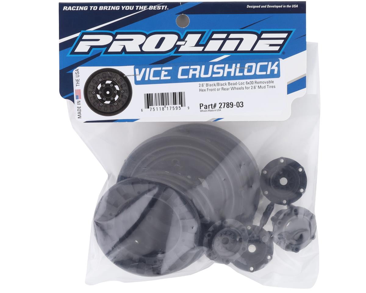 Pro-Line 2789-03 Vice CrushLock 2.6" (Black) Monster Truck Wheel