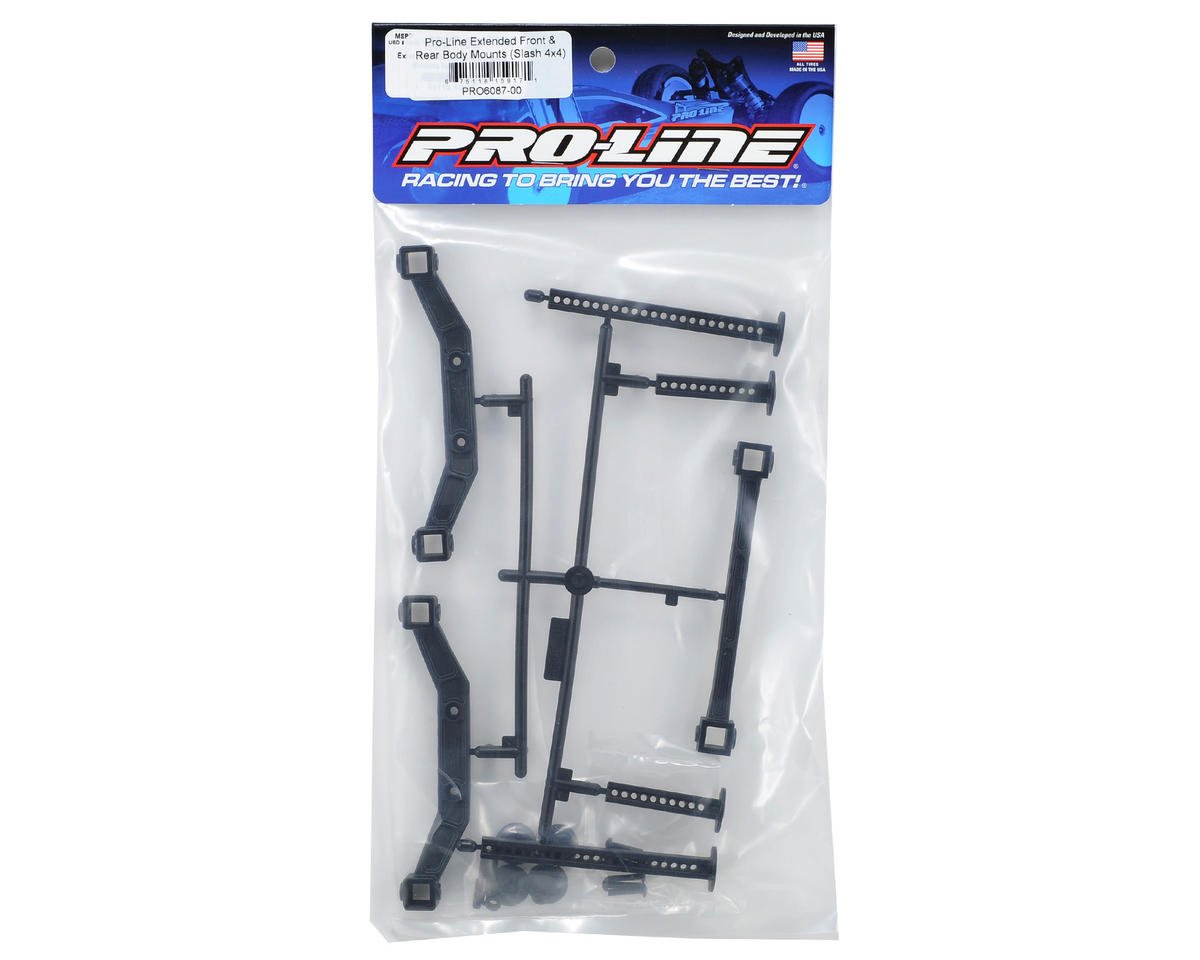 Pro-Line Extended Front & Rear Body Mounts (Slash 4x4)