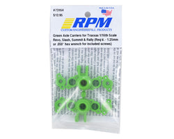 RPM 73164 Front OR Rear Axle Carriers Green For 1/16 E-Revo, Slash, Summit