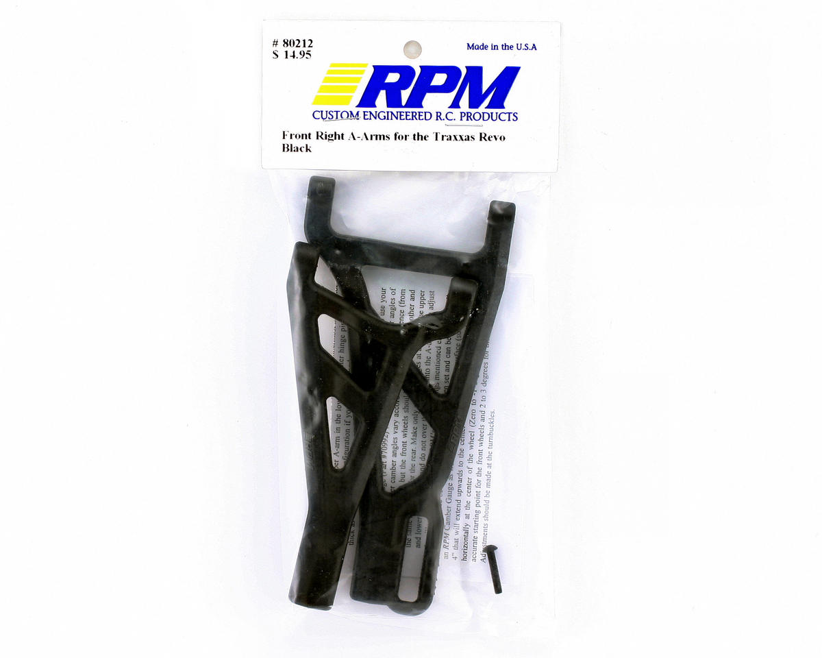 RPM 80212 Front Right Suspension Arms For Traxxas Summit Revo 3.3 E-Revo V1