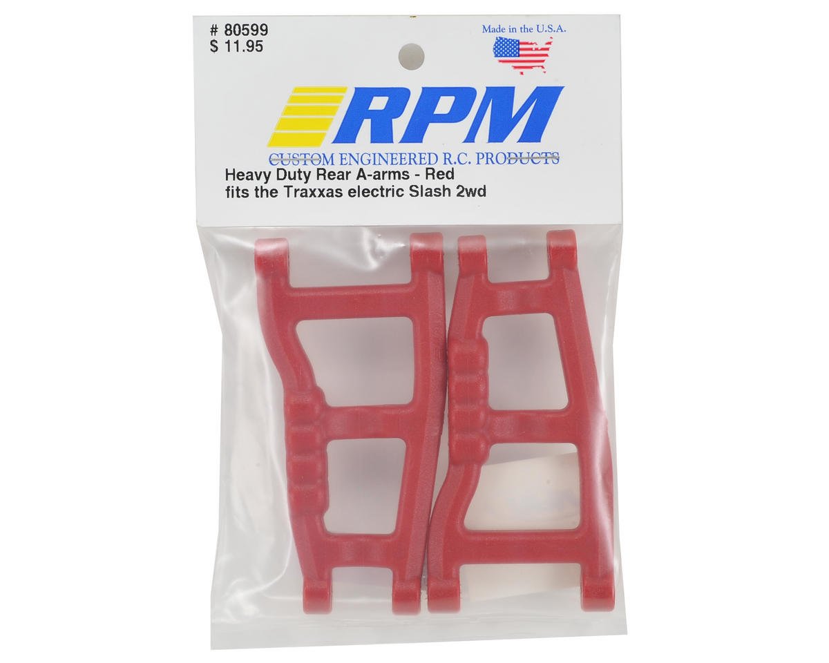 RPM 80599 REAR Red Suspension A-Arms For Traxxas 2wd Slash Raptor