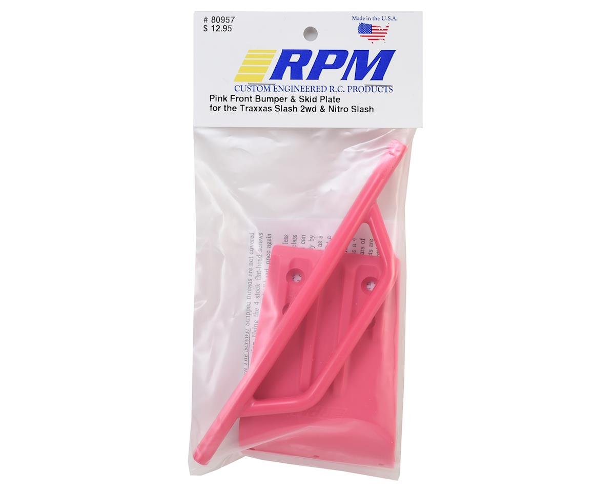 RPM 80957 Front Bumper and Skid Plate, for Traxxas Slash 2wd & Nitro Slash