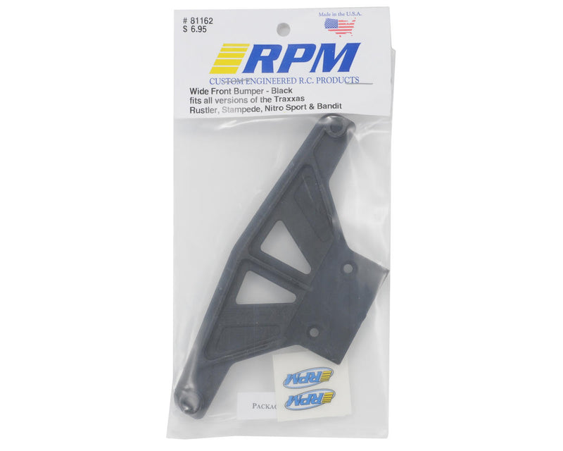 RPM 81162 Wide Front Bumper 2WD Rustler, Stampede, Nitro Sport ,Bandit