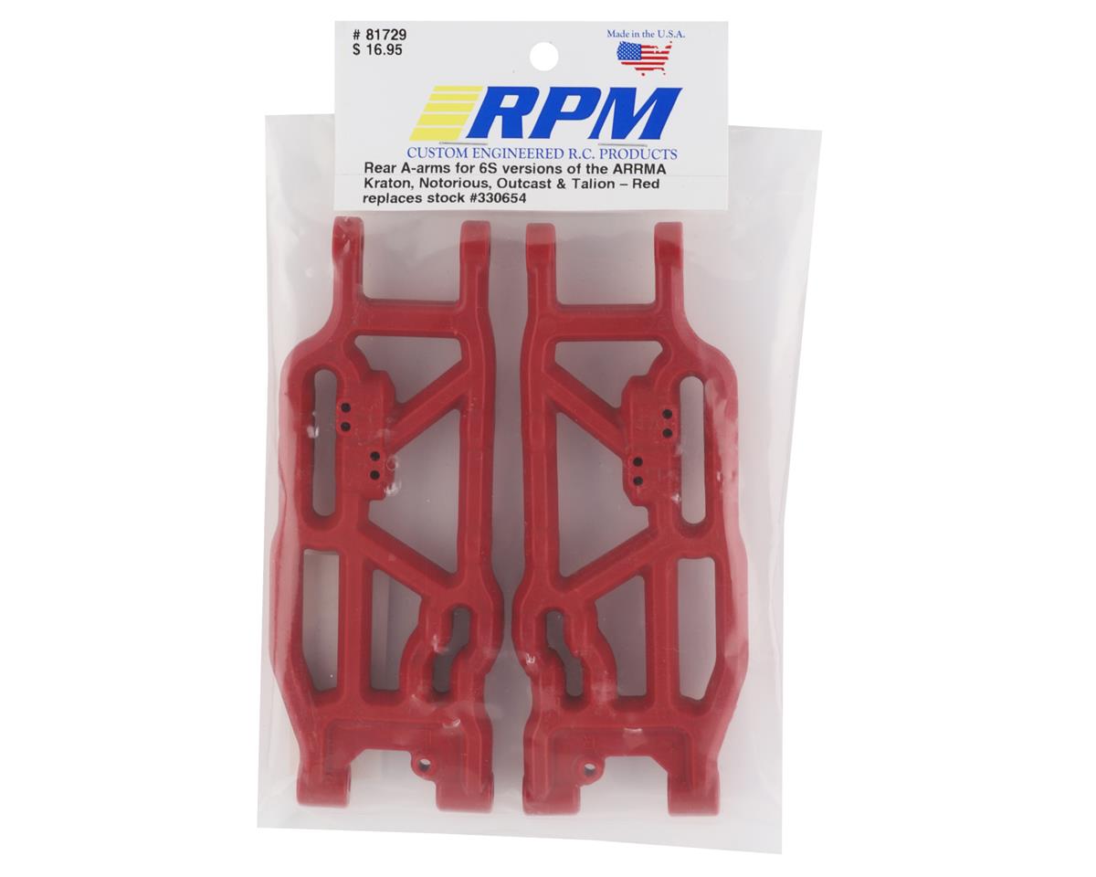 RPM 81729 Suspension Arms REAR A-arms For ARRMA 6S (V5 & EXB) line of Vehicles
