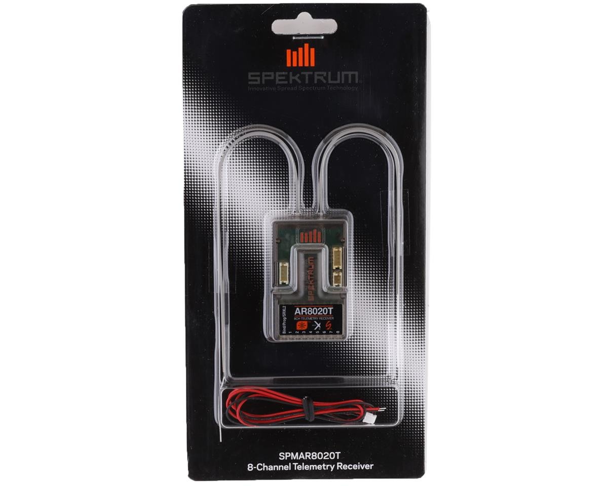 Spektrum AR8020T DSMX 8-Channel Telemetry Receiver SPMAR8020T DSM Receivers