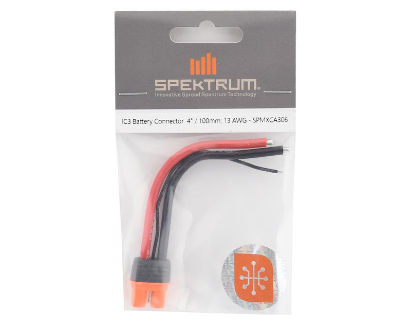 Spektrum RC Female IC3 plug 4" Battery Connector