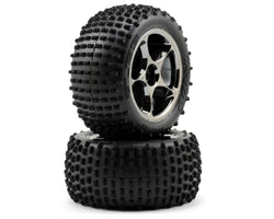 Traxxas 2470A Alias 2.2" Rear Pre-Mounted Tires (2)(Black Chrome) Bandit