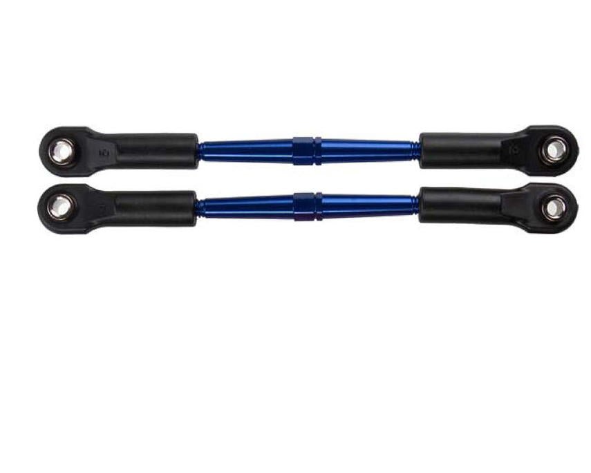 Traxxas 59mm Aluminum Toe Link Turnbuckle Set (Blue) (2)
