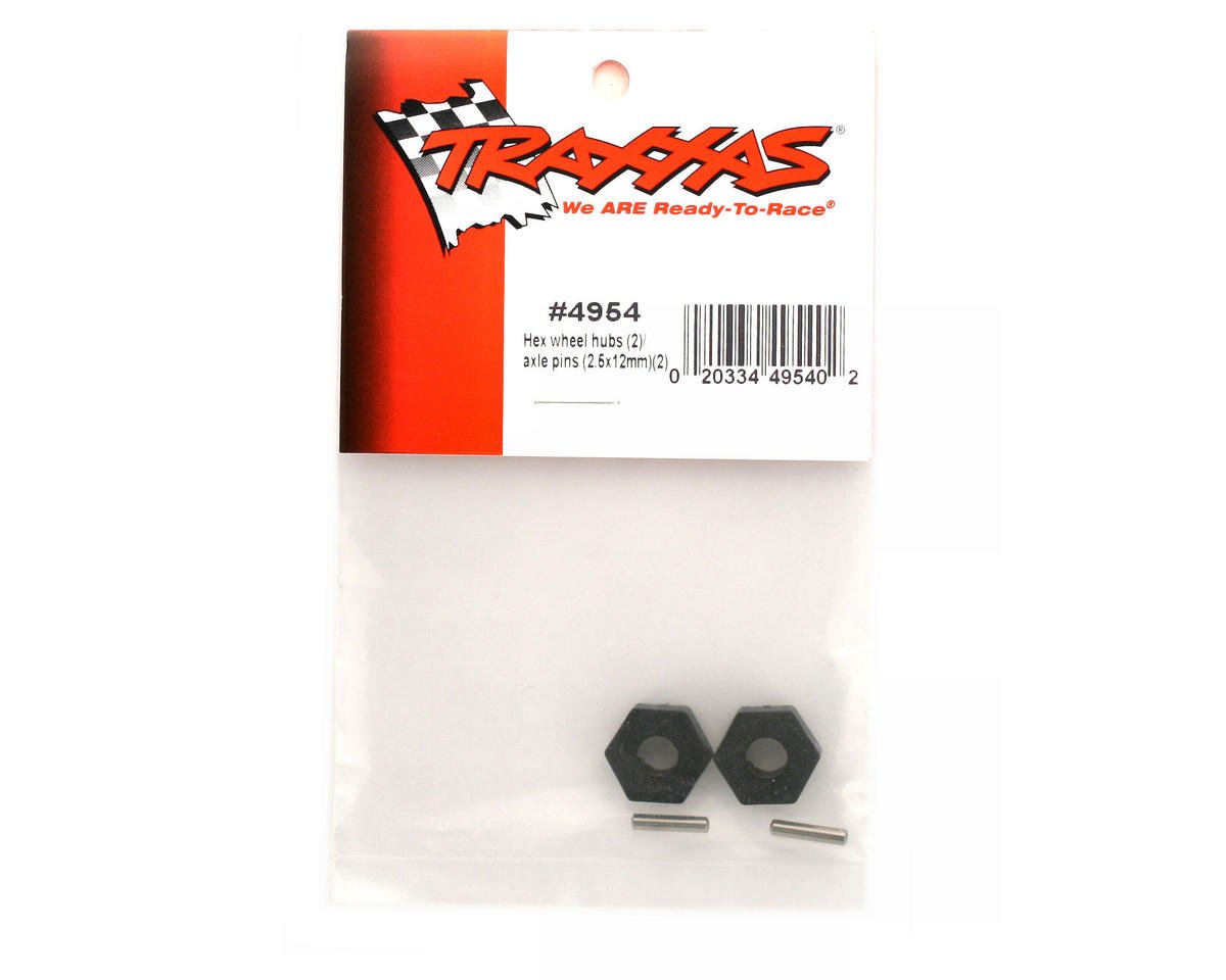 Traxxas 4954 Hex Wheel Hubs w/2.5x12mm Axle Pins (2)