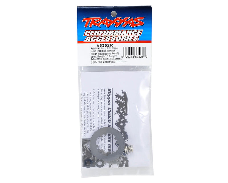 Traxxas 5352R Slipper Clutch Rebuild Kit, Rustler 4x4 Revo 3.3 Summit T-Maxx 3.3