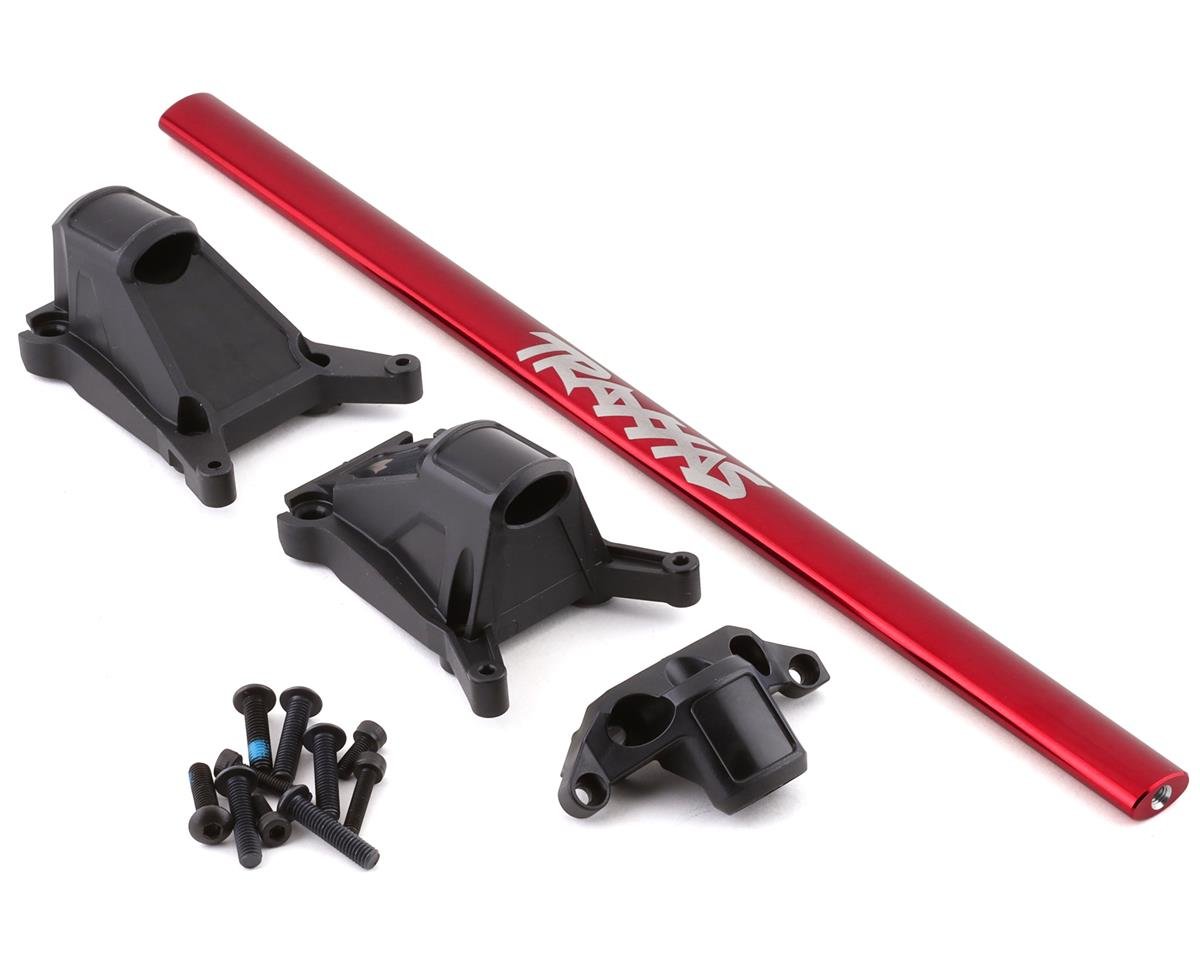 Traxxas 6730R Rustler/Slash 4x4 LCG Chassis Brace Kit (Red)