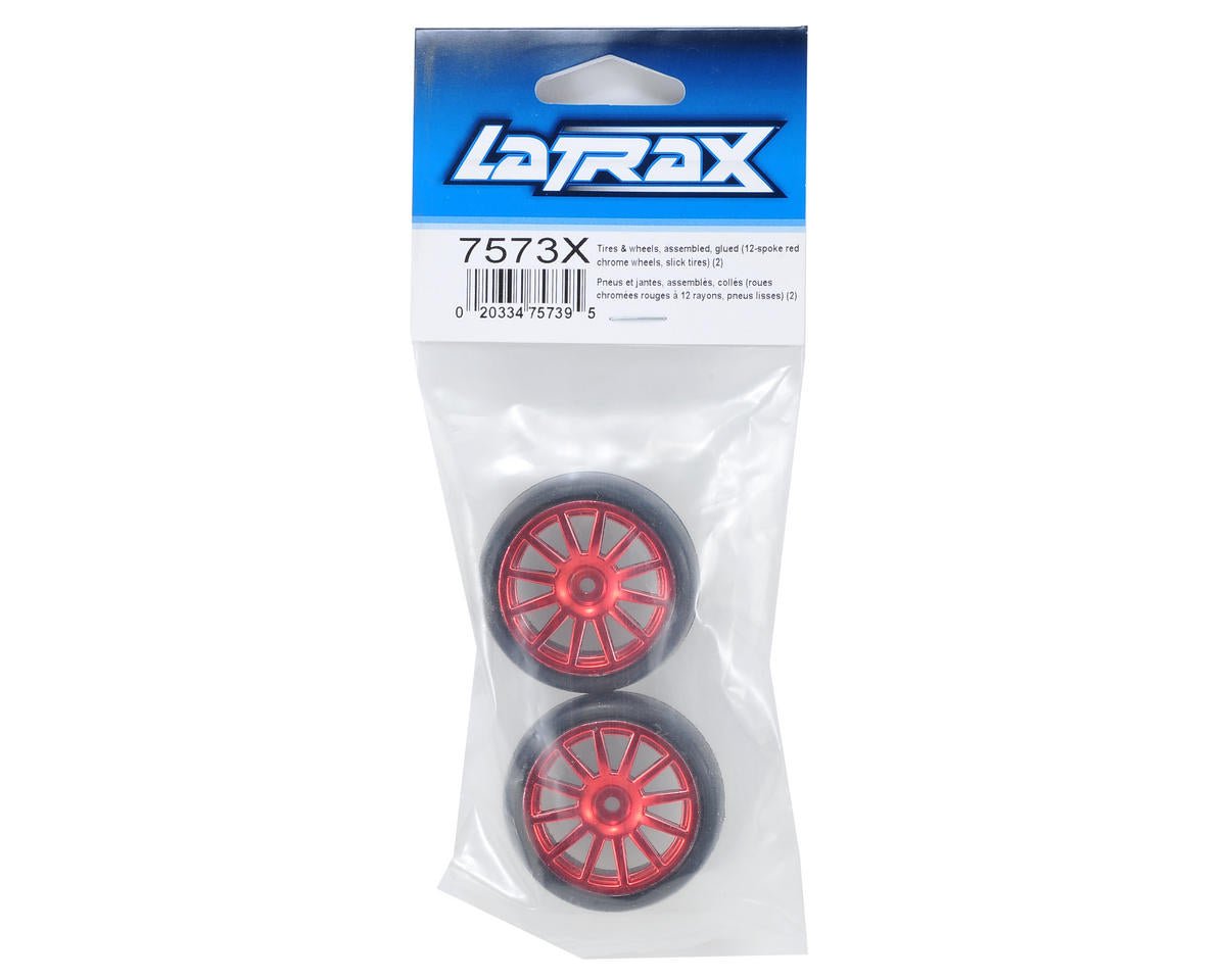 Traxxas LaTrax Pre-Mounted Slick Tires & 12-Spoke Wheels