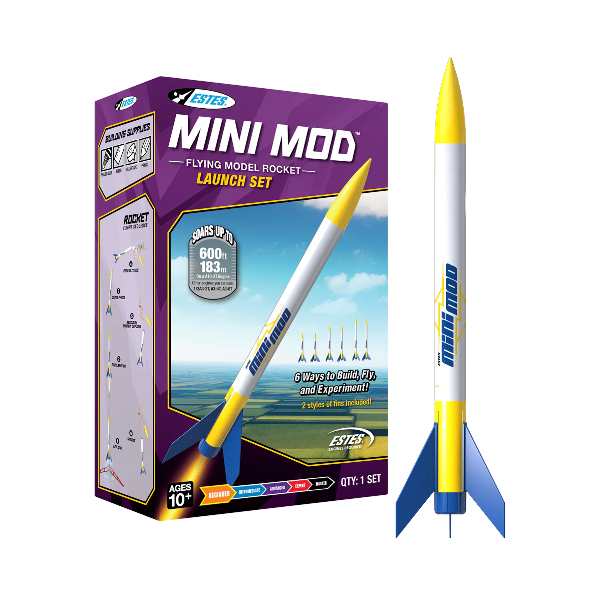 Min8i Rockets Estes Rockets Mini Mod™ Launch Set – Blackwidow Hobbies