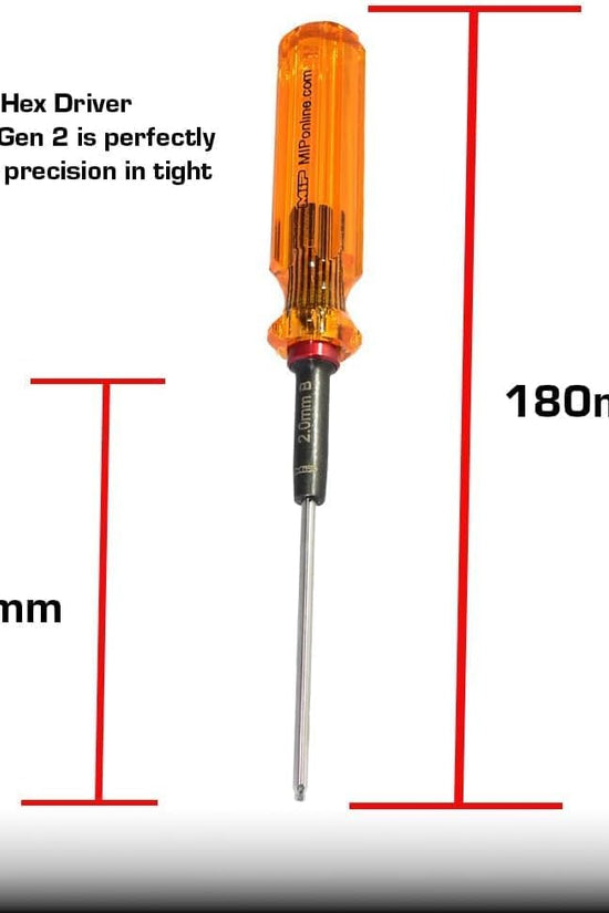 MIP Gen 2 Metric Ball End Hex Driver Wrench Set (2.0, 2.5 & 3.0mm)