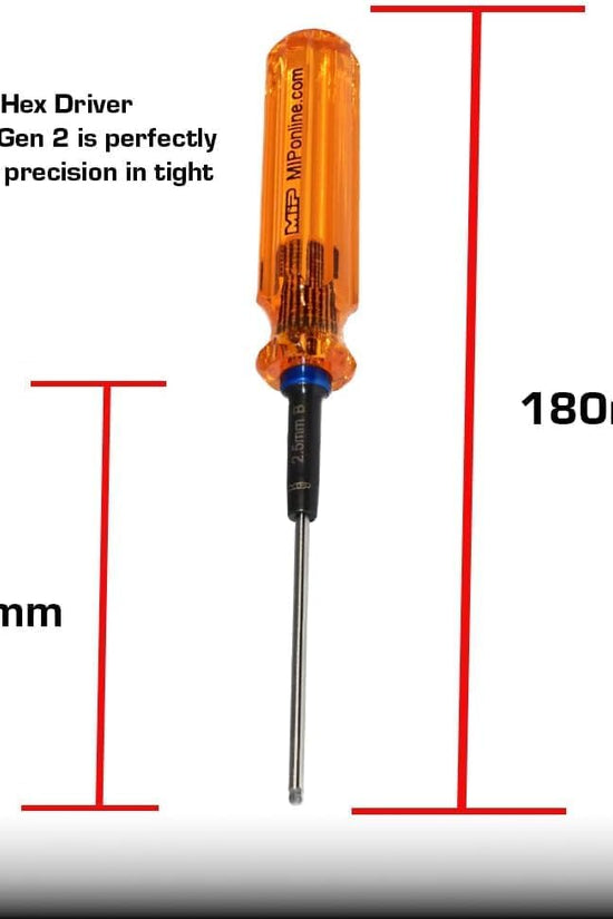 MIP Gen 2 Metric Ball End Hex Driver Wrench Set (2.0, 2.5 & 3.0mm)