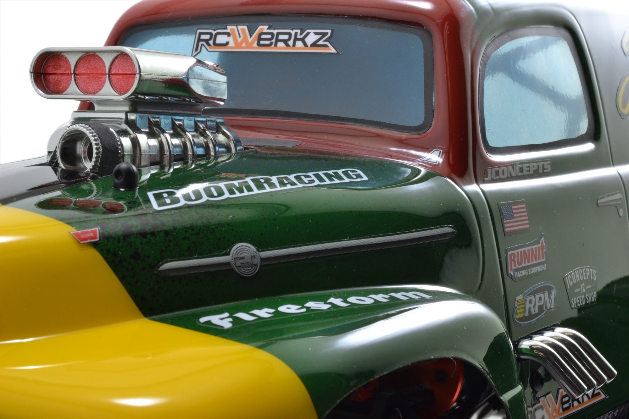 RPM Mock Intake & Blower Set (Chrome) For Drift & Crawler 1/10 and 1/8 Bodies