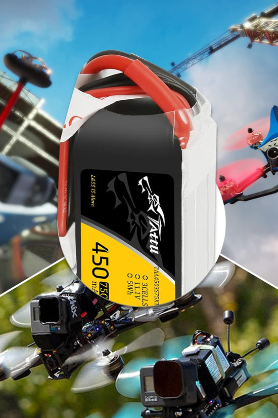 Tattu 3s LiPo Battery 75C (11.1V/450mAh) w/XT-30 Connector