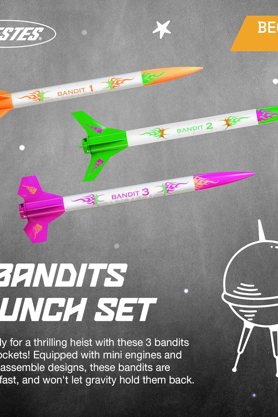Estes 3 Bandits Beginner Model Rocket Kit (13mm Mini Engine)