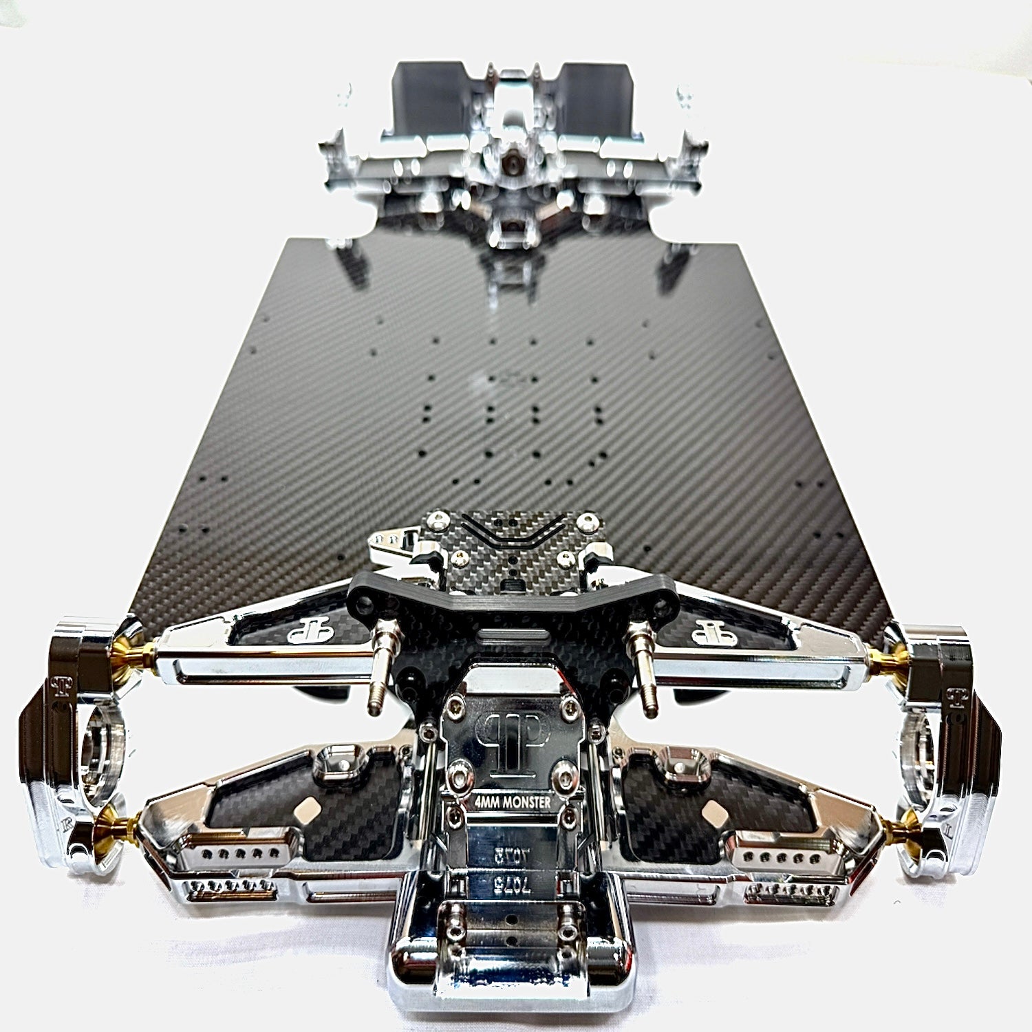 Perfect Pass 7075 Aluminum Reinforced Carbon Fiber GT Chassis For 1/7 Arrma