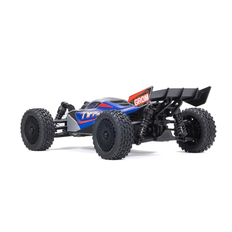 Arrma Typhon Grom MEGA 4WD 380 Brushed 1/18 Buggy RTR (Blue/Silver) w/SLT2 2.4GHz Radio, Battery & Charger