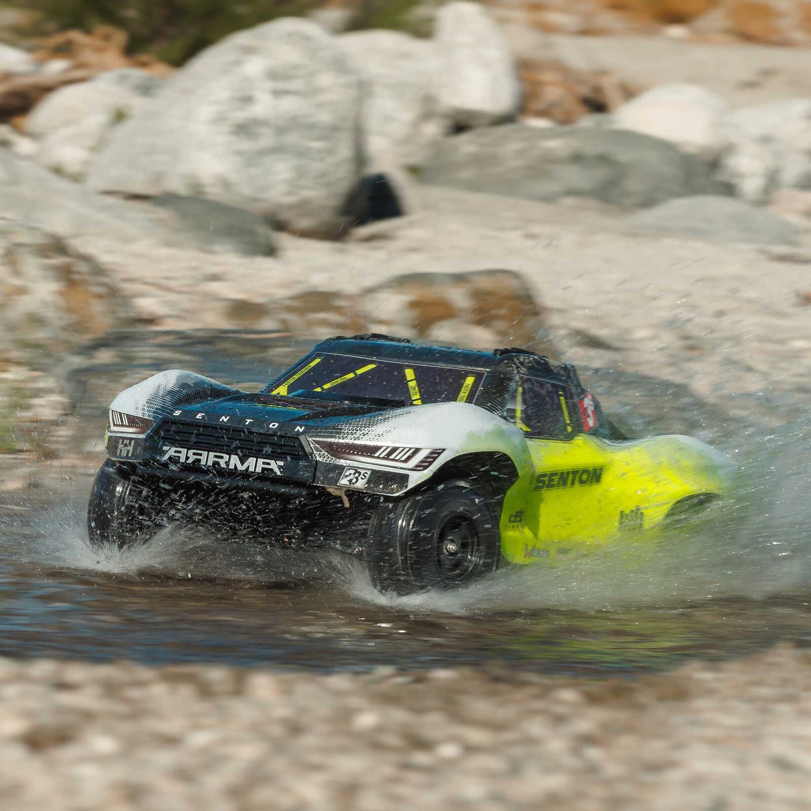 Arrma Senton™ 223S BLX 1/10 Brushless RTR 4X4 Short Course Truck (Yellow) w/SLT3 2.4GHz Radio & DSC