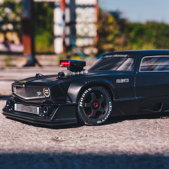 Arrma Felony 6S BLX Brushless 1/7 RTR Electric 4WD Street Bash Muscle Car (Black) w/DX3 2.4GHz Radio, Smart ESC & AVC