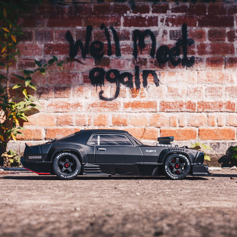 Arrma Felony 6S BLX Brushless 1/7 RTR Electric 4WD Street Bash Muscle Car (Black) w/DX3 2.4GHz Radio, Smart ESC & AVC