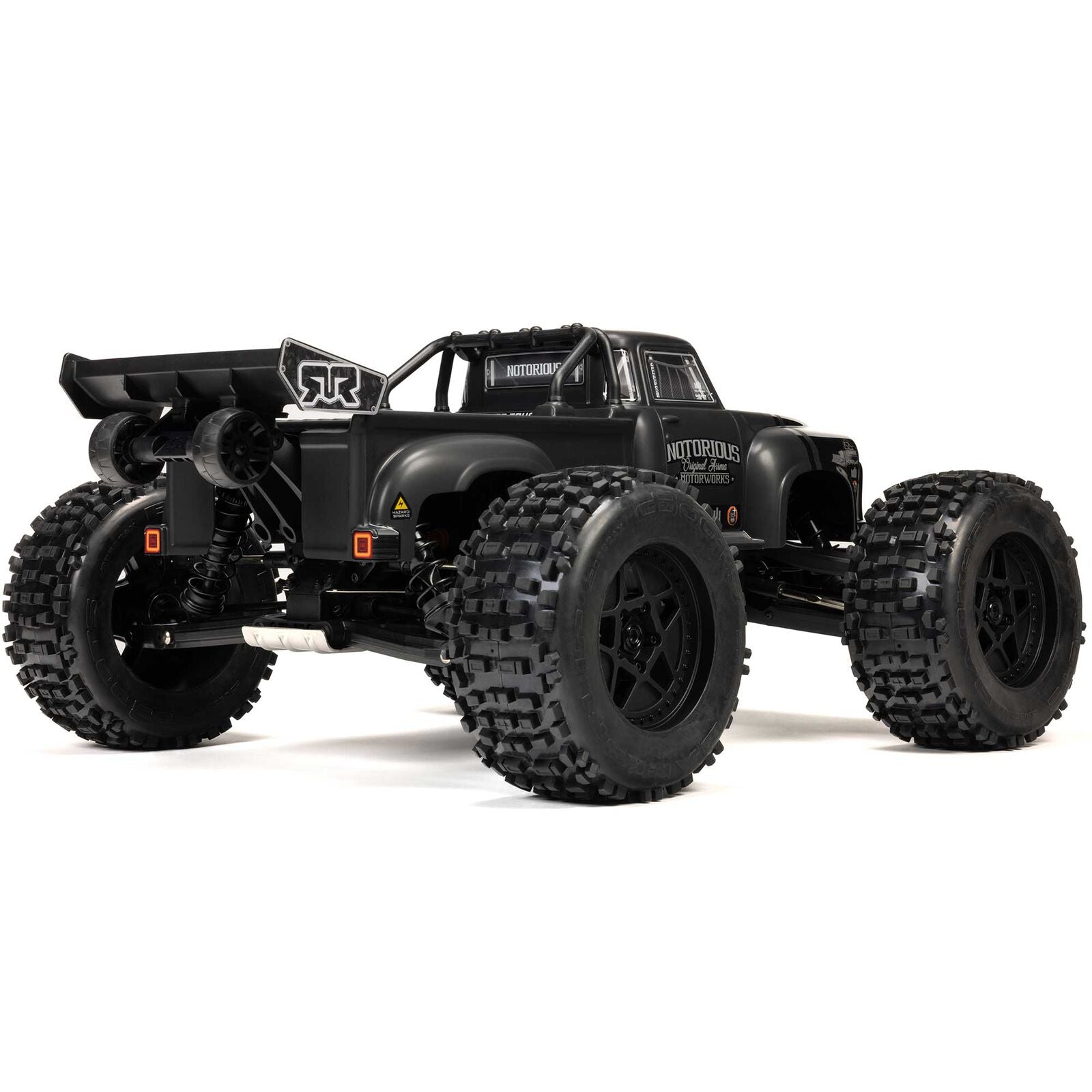 Arrma Notorious 6S BLX Brushless RTR 1/8 Monster Stunt Truck (Black) (V6) w/SLT3 2.4GHz Radio