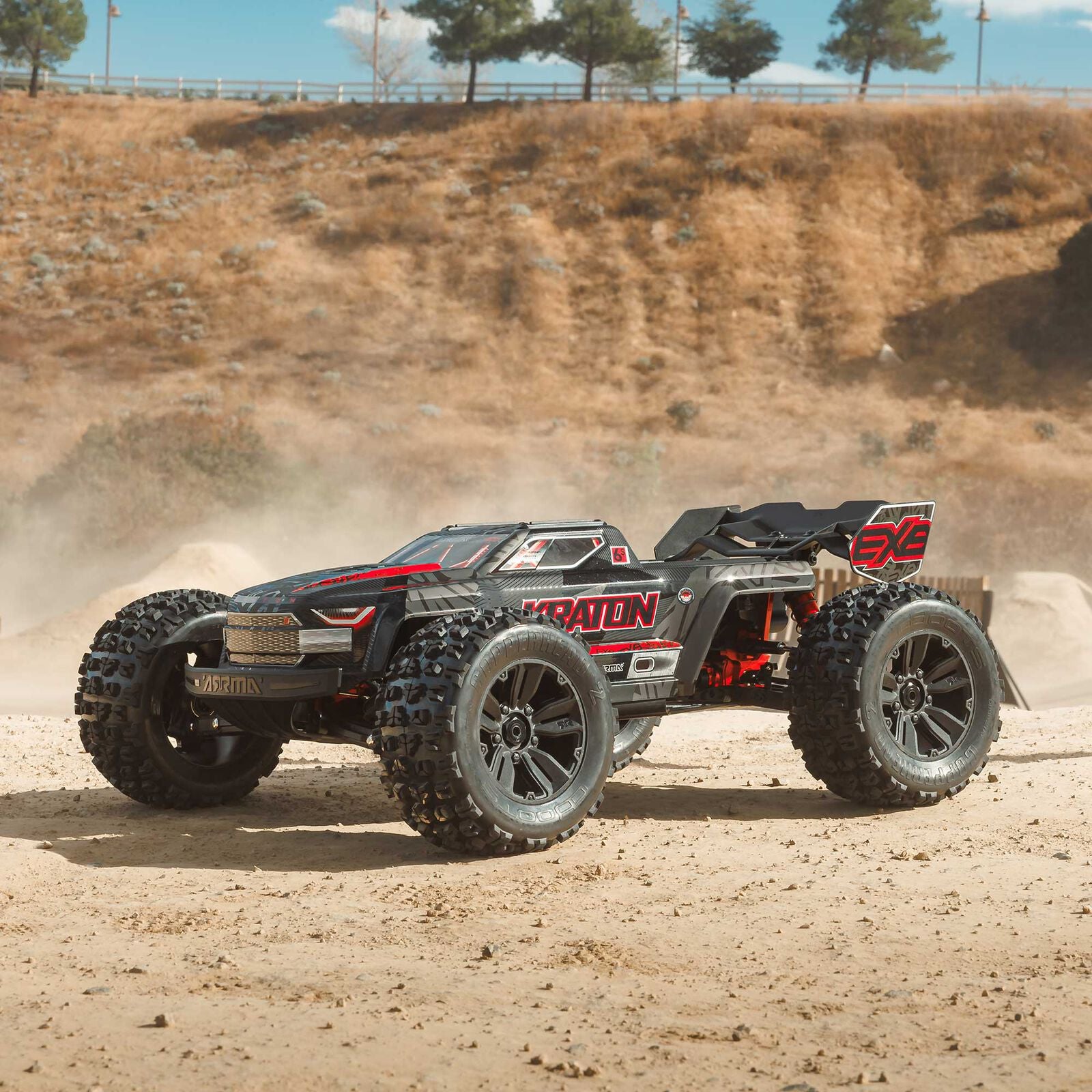 Arrma Kraton 6S EXB BLX RTR 1/8 4WD Brushless Speed Truck (Black) (V6) w/SLT3 2.4GHz Radio