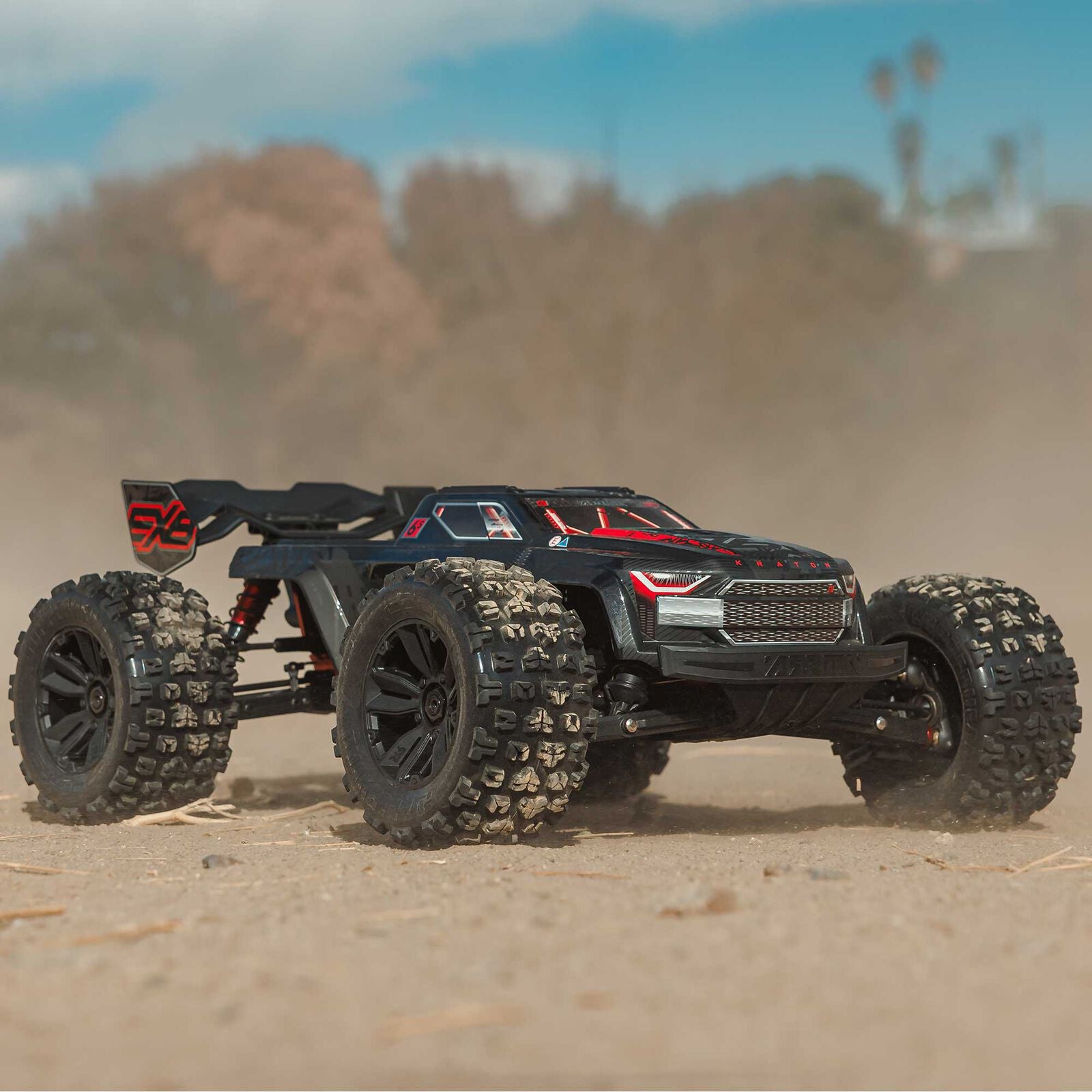 Arrma Kraton 6S EXB BLX RTR 1/8 4WD Brushless Speed Truck (Black) (V6) w/SLT3 2.4GHz Radio