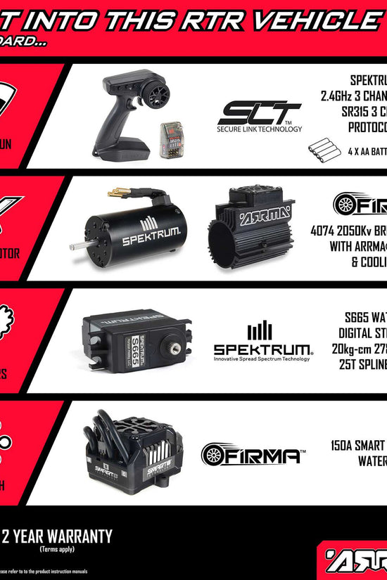 Arrma Kraton 6S EXB BLX RTR 1/8 4WD Brushless Speed Truck (Black) (V6) w/SLT3 2.4GHz Radio