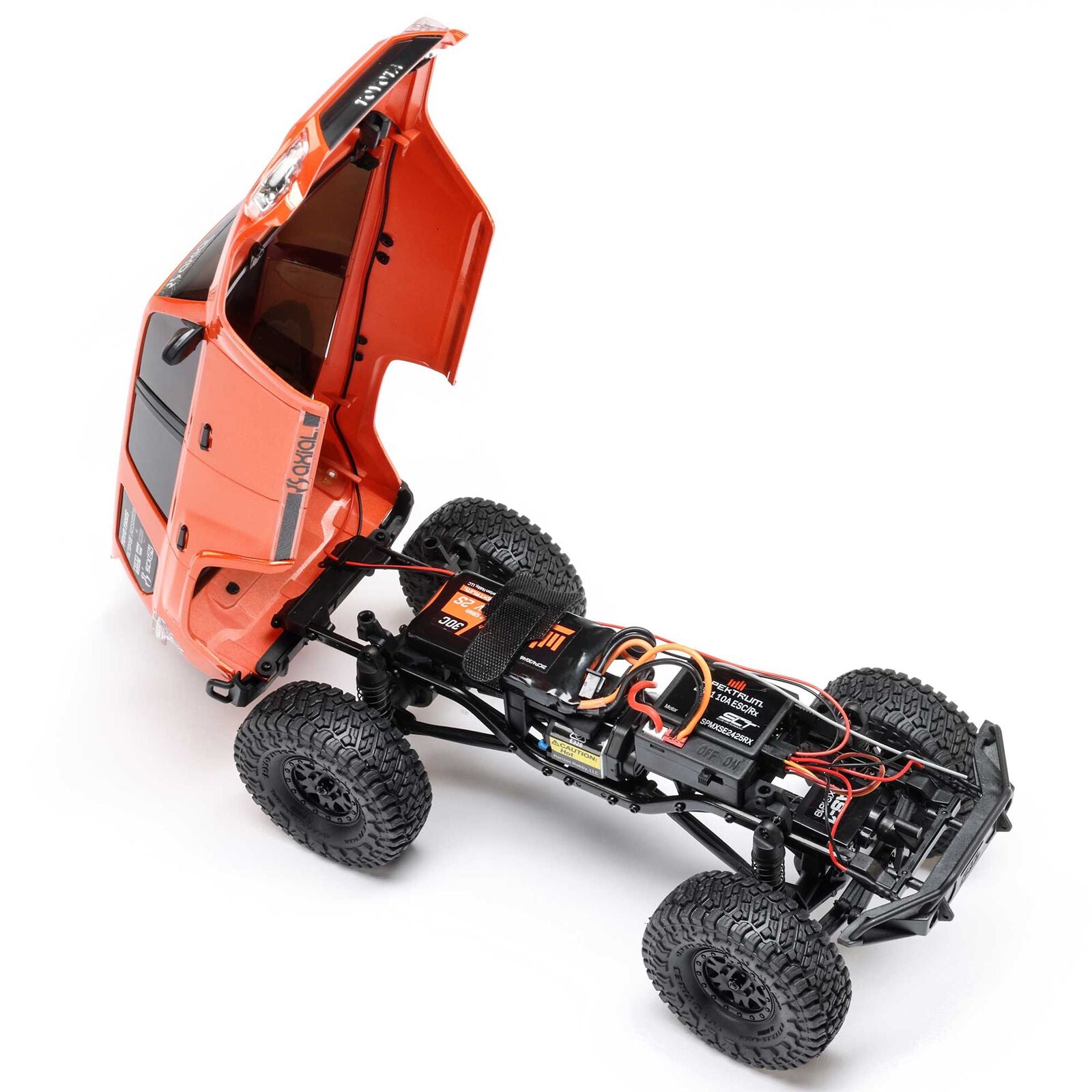 Axial 1/24 SCX24 Toyota 4Runner 4X4 RTR Brushed Rock Crawler (Battery & Charger Included), Orange