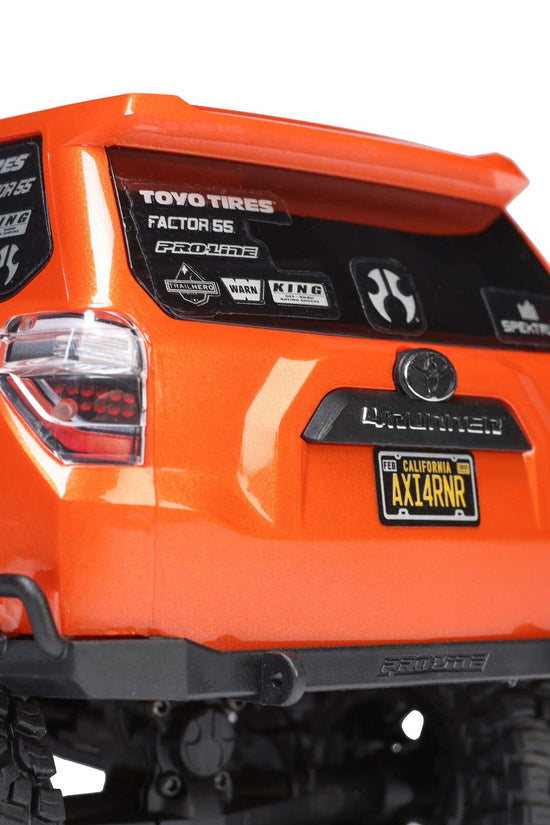 Axial 1/24 SCX24 Toyota 4Runner 4X4 RTR Brushed Rock Crawler (Battery & Charger Included), Orange