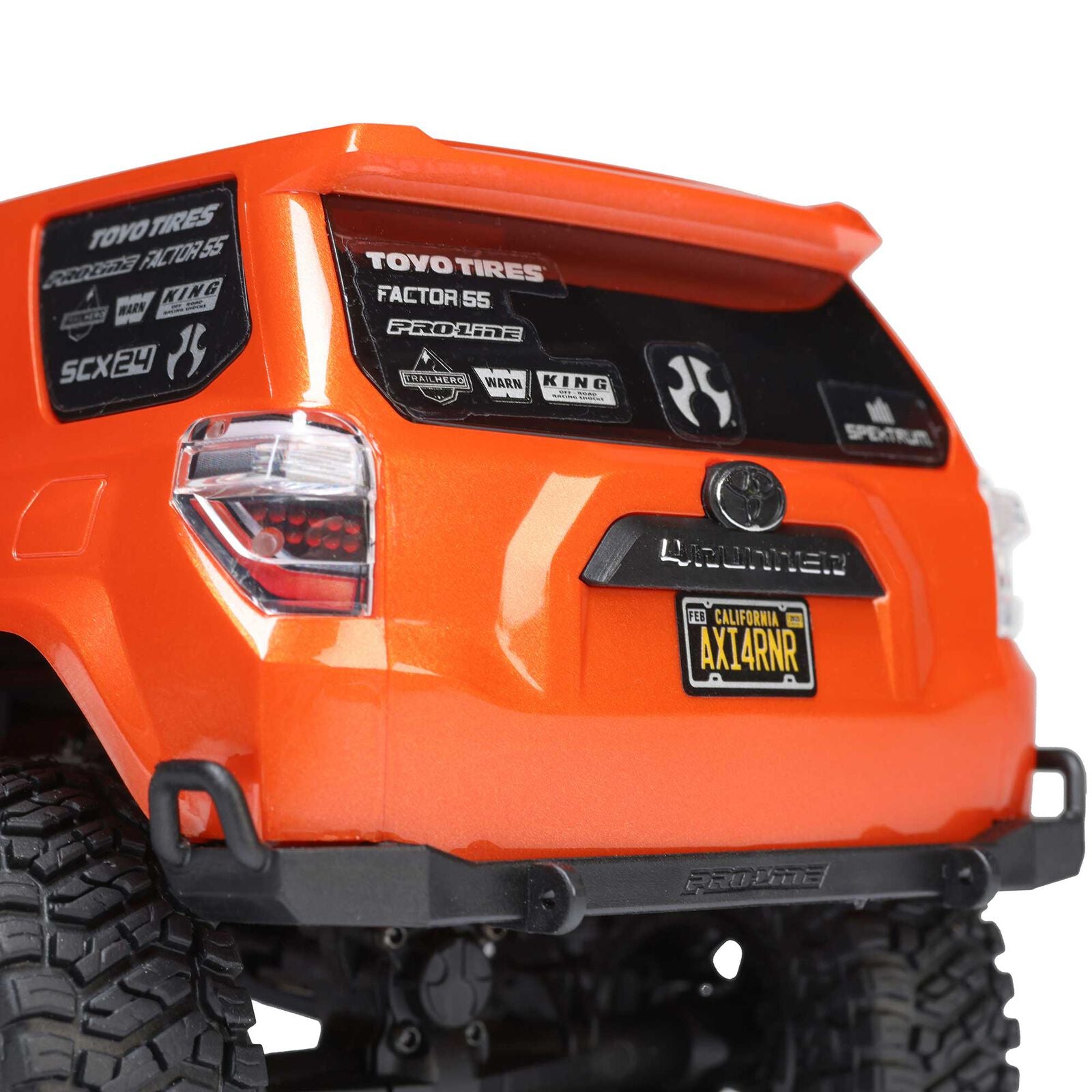 Axial 1/24 SCX24 Toyota 4Runner 4X4 RTR Brushed Rock Crawler (Battery & Charger Included), Orange