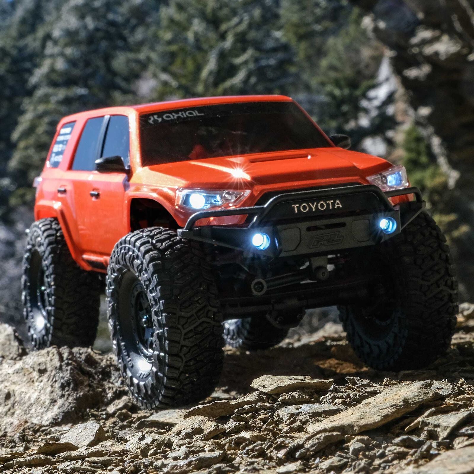 Axial 1/24 SCX24 Toyota 4Runner 4X4 RTR Brushed Rock Crawler (Battery & Charger Included), Orange