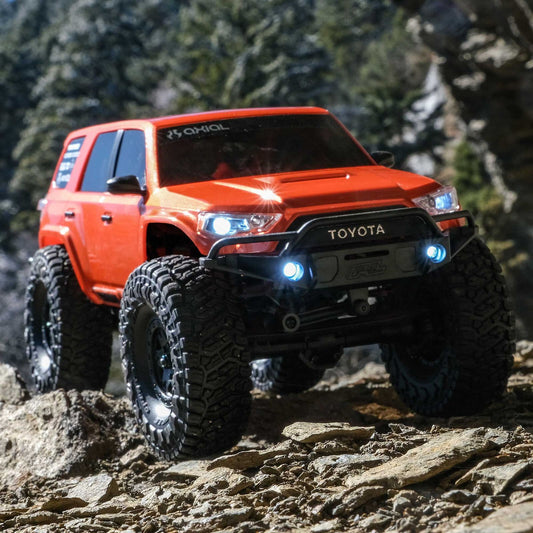 Axial 1/24 SCX24 Toyota 4Runner 4X4 RTR Brushed Rock Crawler (Battery & Charger Included), Orange