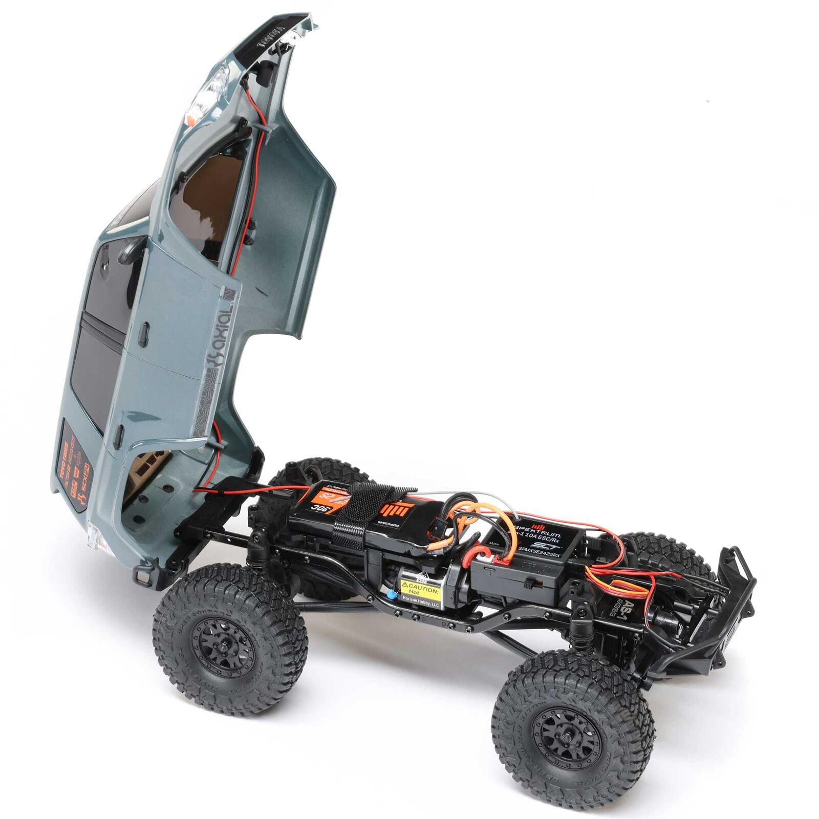 Axial 1/24 SCX24 Toyota 4Runner 4X4 RTR Brushed Rock Crawler (Battery & Charger Included), Gray