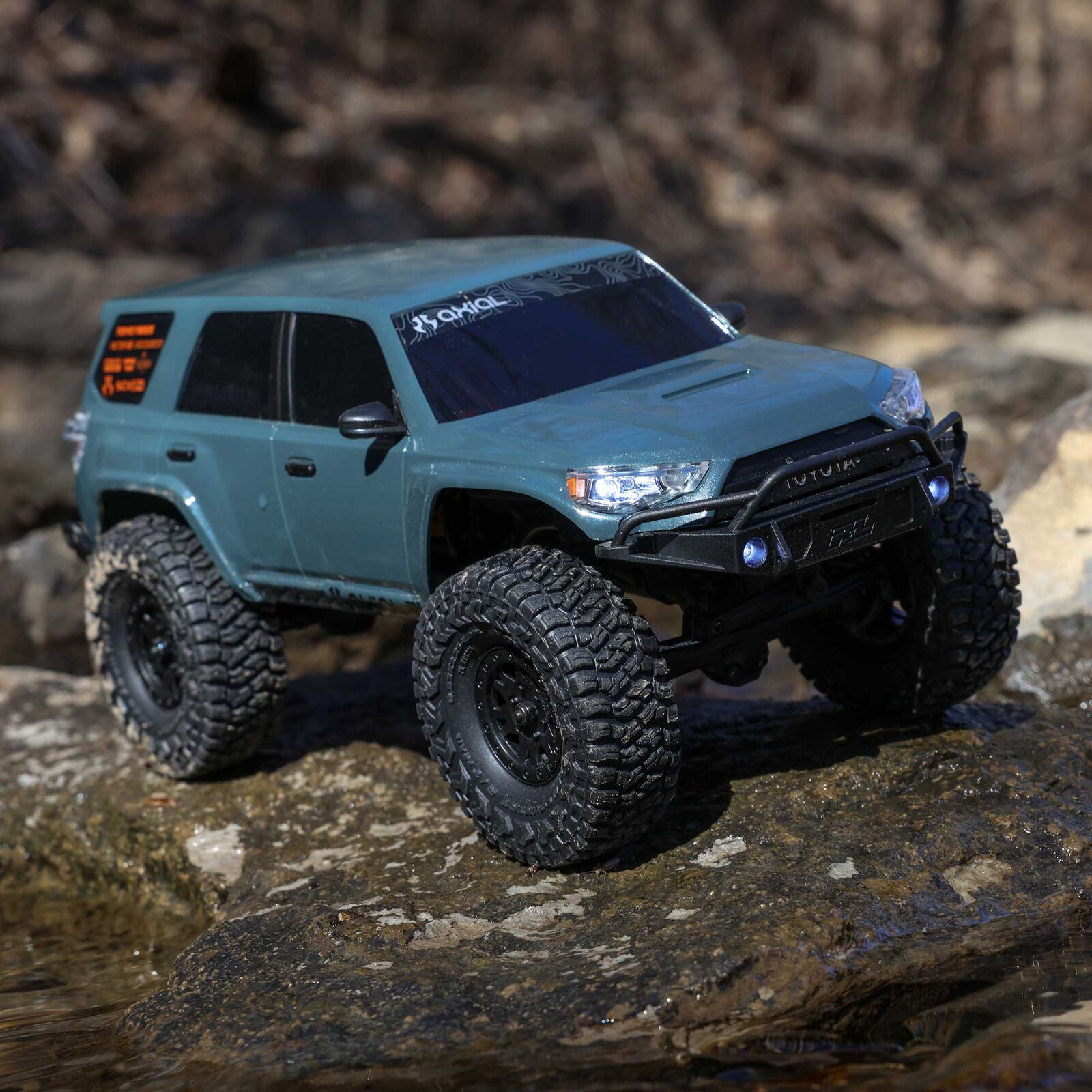 Axial 1/24 SCX24 Toyota 4Runner 4X4 RTR Brushed Rock Crawler (Battery & Charger Included), Gray