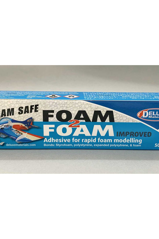 DELUXE Foam 2 Foam, Foam Safe Glue 50ml: EPO, EPS, Wood # DLMAD34
