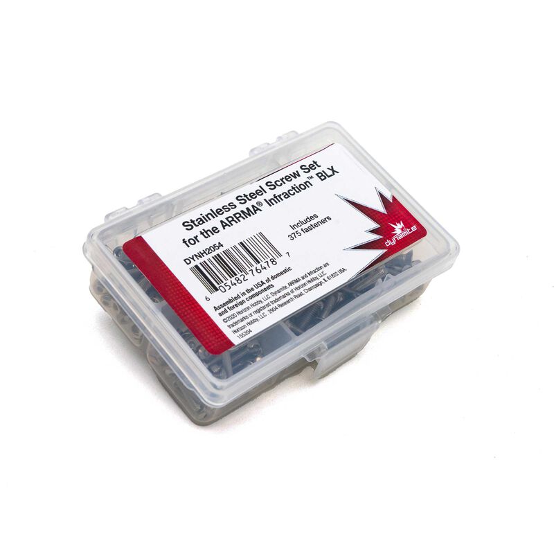 Dynamite Stainless Steel Screw Set: ARRMA INFRACTION BLX