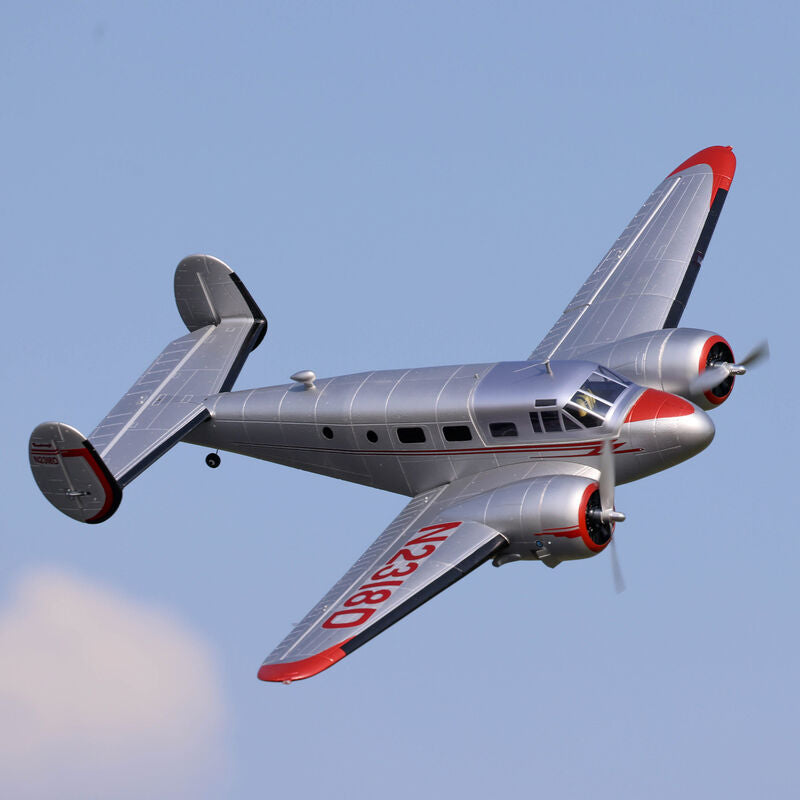 E-flite Beechcraft D18 1.5m Plug-N-Play Electric Airplane (1499mm) w/Smart ESC