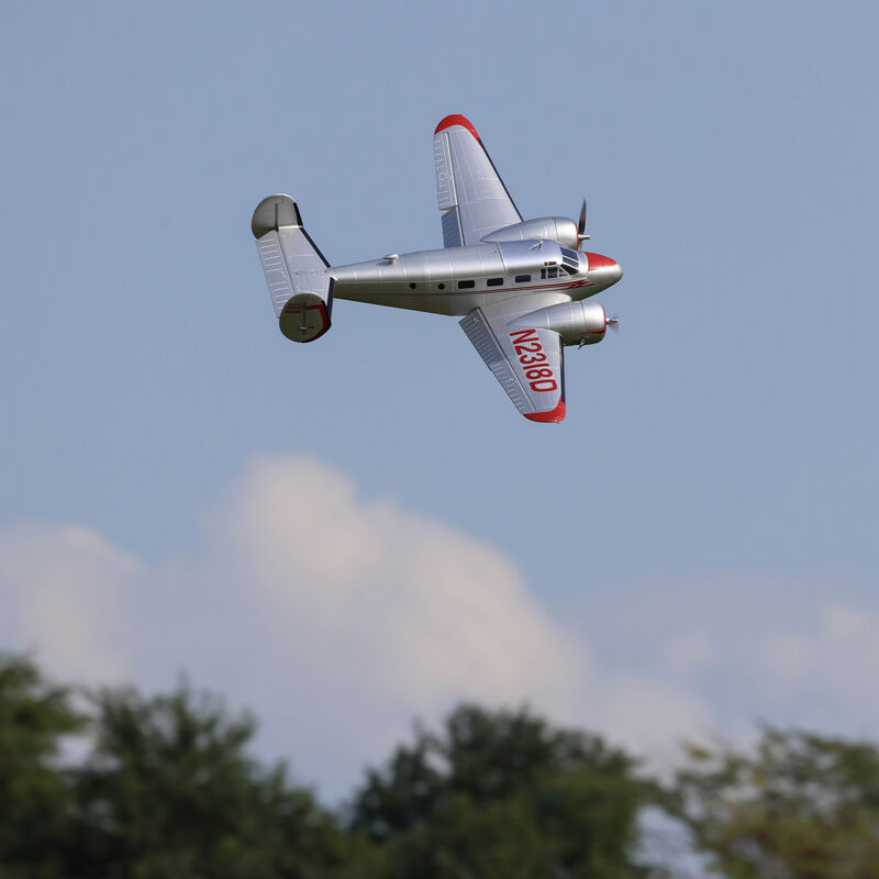 E-flite Beechcraft D18 1.5m Plug-N-Play Electric Airplane (1499mm) w/Smart ESC
