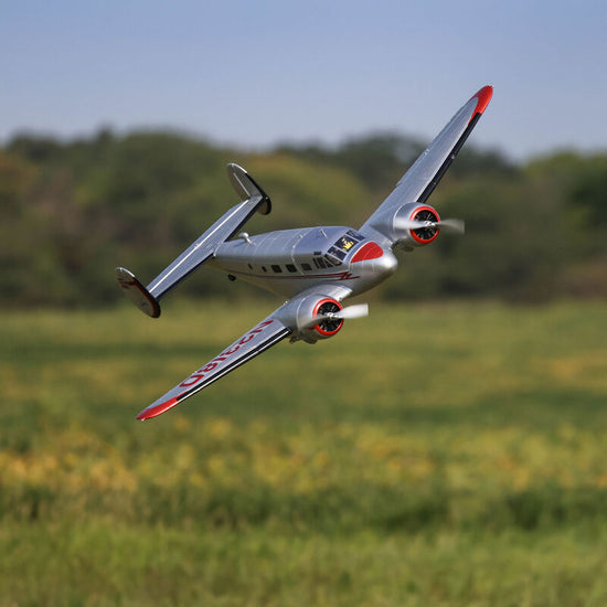 E-flite Beechcraft D18 1.5m Plug-N-Play Electric Airplane (1499mm) w/Smart ESC