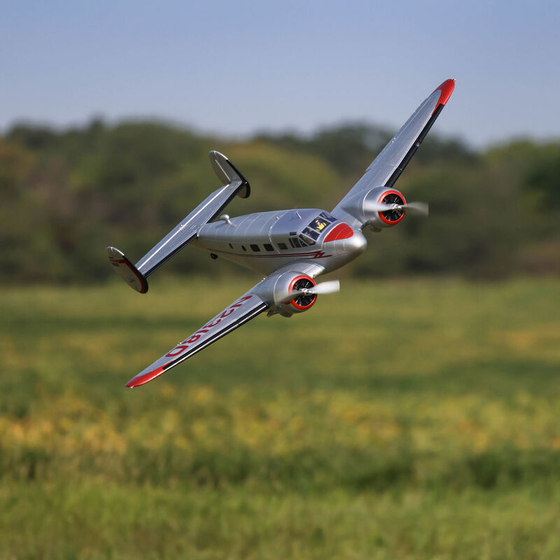 E-flite Beechcraft D18 1.5m Plug-N-Play Electric Airplane (1499mm) w/Smart ESC