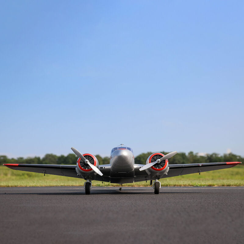 E-flite Beechcraft D18 1.5m Plug-N-Play Electric Airplane (1499mm) w/Smart ESC