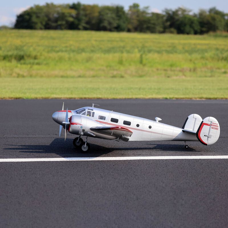 E-flite Beechcraft D18 1.5m Plug-N-Play Electric Airplane (1499mm) w/Smart ESC
