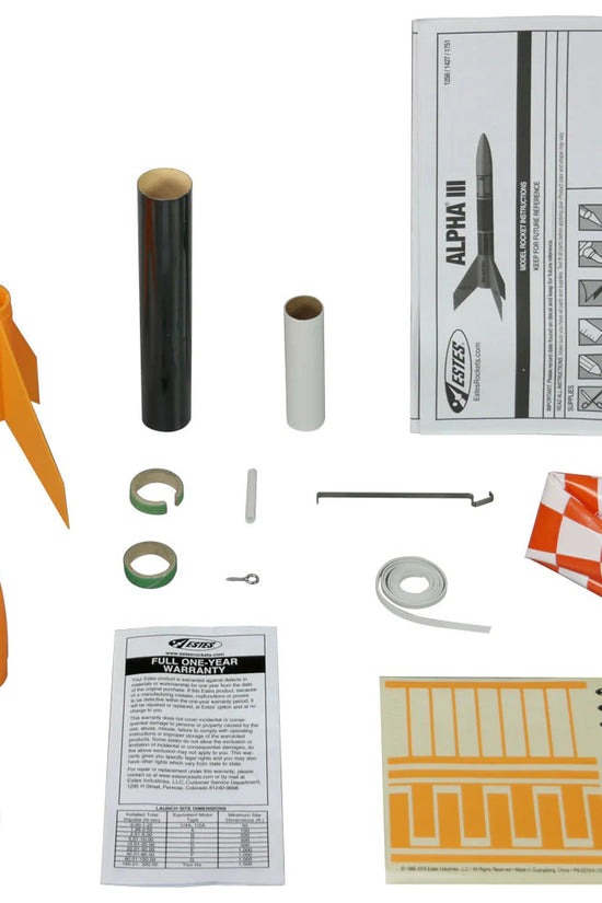 Estes Alpha III Beginner Model Rocket Kit (18mm Standard Engine)
