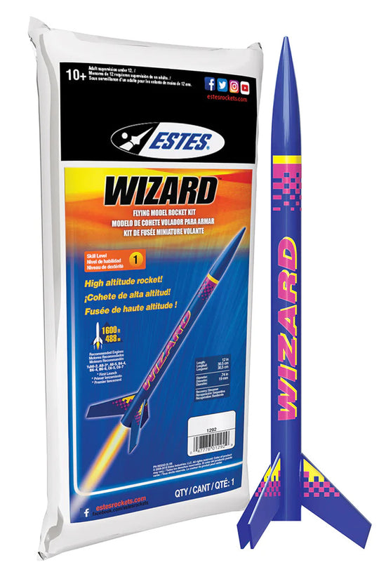 Estes Wizard Intermediate Model Rocket Kit (18mm Standard Engine)