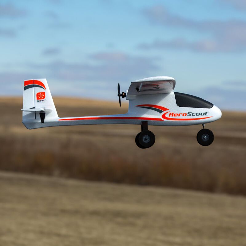 HobbyZone AeroScout S 2 1.1m RTF Trainer Electric Airplane (1095mm) w/SAFE & DXS Transmitter
