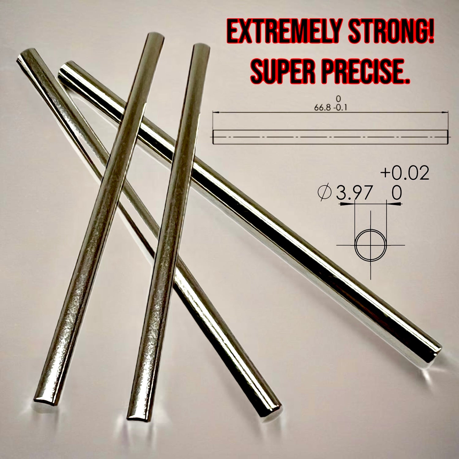 Perfect Pass Extremely Heavy Duty Steel Hinge Pins Set For All Arrma 6S